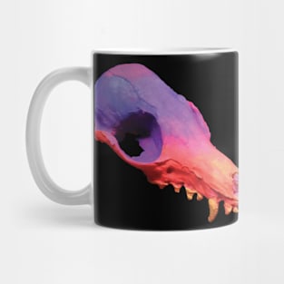 Sunset Fox Skull Mug